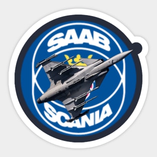 Gripen in flight Sticker